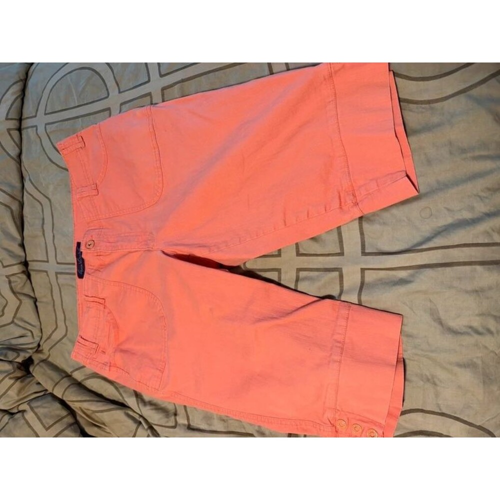 Gloria Vanderbilt 18W coral capris